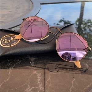 Round Metal 167/4K Ray-Ban Sunglasses (w/ case)